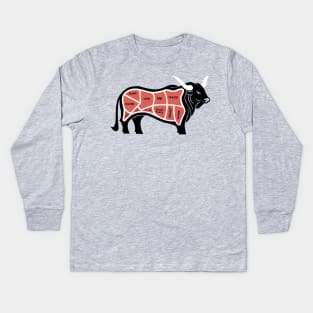 Meat Cuts Kids Long Sleeve T-Shirt